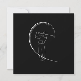Golfer Golf Golfplatz Golf Swing Geschenk Einladung