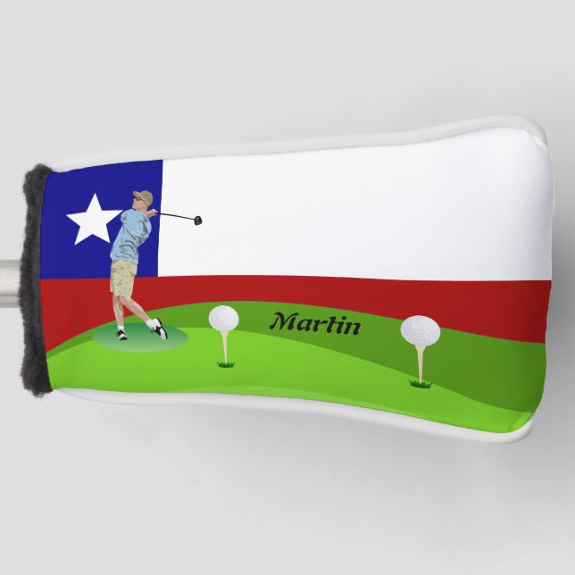 Golfer Golf Headcover (Vorderseite)