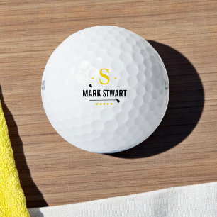 Golfer-Golf-Klasse Monogram Golfball