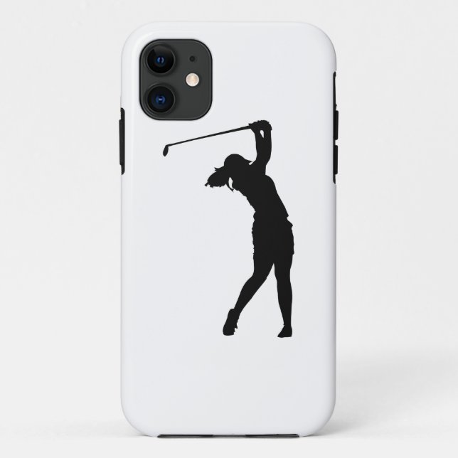 Golfer Golf Person Silhouette  Case-Mate iPhone Hülle (Rückseite)
