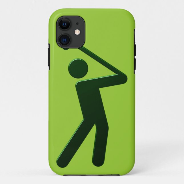 Golfer golf player Case-Mate iPhone hülle (Rückseite)