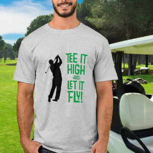 Golfer Golf Spaß Funny Sports Zitat Schwarzes Grün T-Shirt