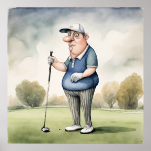 Golfer - Golfer Art Print Poster