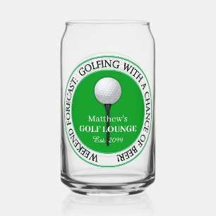 Golfer Golfspielen Golfer Ball T-Shirt Beer Can Gl Dosenglas