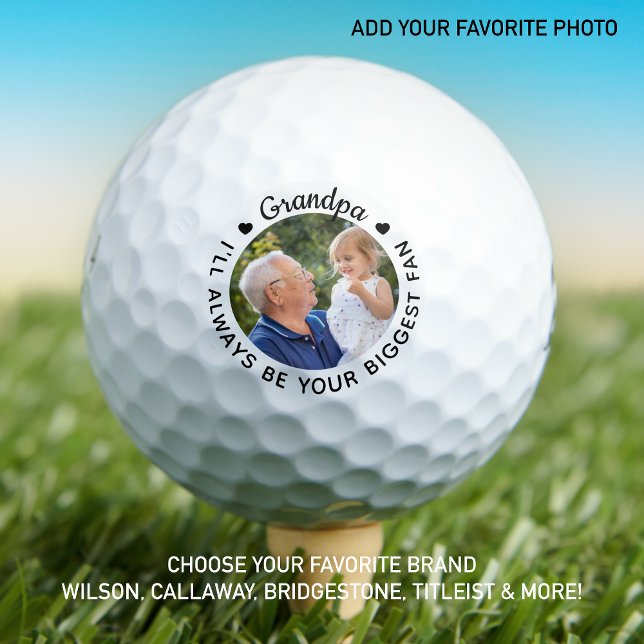 Golfer Größter Lüfter - GRANDPA - Personalisiertes Golfball (Von Creator hochgeladen)