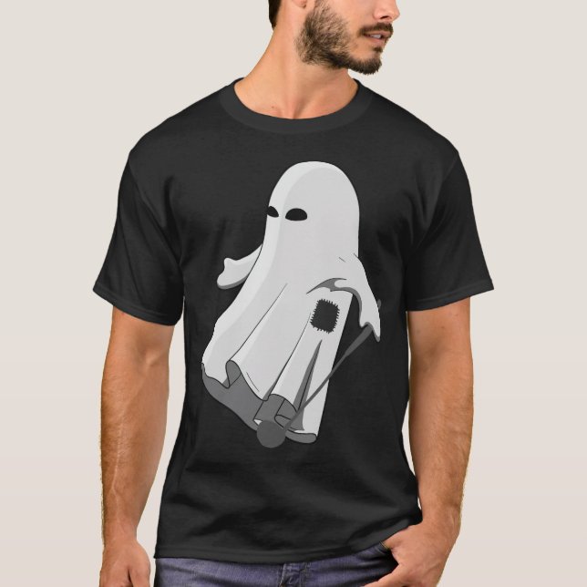 Golfer Halloween Kostüm Ghost Golf Ball Apparec T-Shirt (Vorderseite)