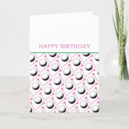 Golfer Happy Birthday hinzufügen Eigene Nachricht  Feiertagskarte
