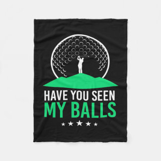 Golfer hast du meine Bälle gesehen Fleecedecke