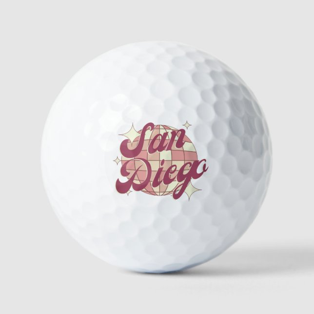 Golfer in San Diego Golfball (Vorderseite)