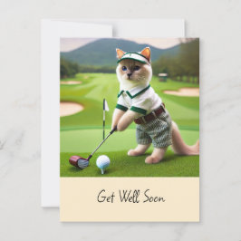 Golfer ist Golfer für Katzenliebhaber, um bald wie Postkarte