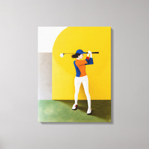 Golfer Leinwand Printmedien