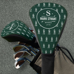 Golfer-Logo/Monogram-Golflebensgrün Golf Headcover
