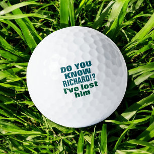 Golfer Lost Ball mit Sinn für Spaß