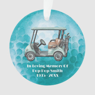 Golfer Love Memory Golf Memorial Ornament