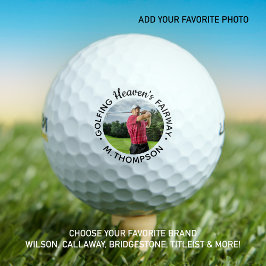 Golfer Memorial Golfing Heaven's Fairway Foto Golfball