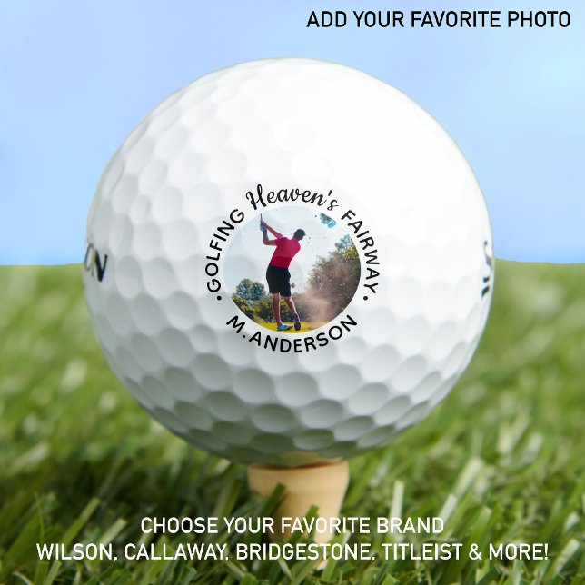 Golfer Memorial Heaven Erinnerung Bewahren Foto Golfball (Von Creator hochgeladen)