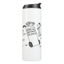Golfer mit Sign Sprichwort Wie fahre ich? Funny Thermosbecher