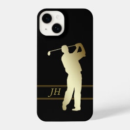 Golfer-Monogramm-Silhouette