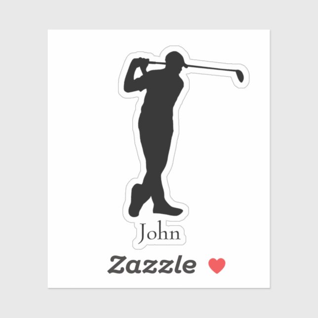 Golfer Name Sticker (Blatt)