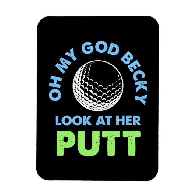 Golfer Oh mein Gott Magnet (Vertikal)
