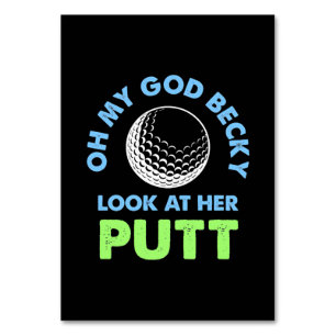 Golfer Oh mein Gott Tischnummer