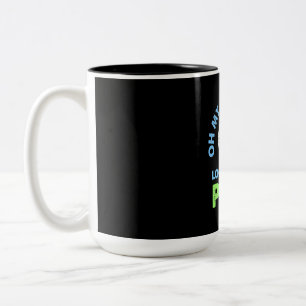 Golfer Oh mein Gott Zweifarbige Tasse