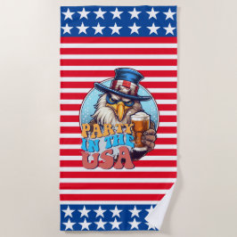 GOLFER Party in den USA Flag Handtuch