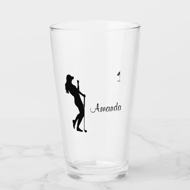 Golfer Personal Glas (Vorderseite)