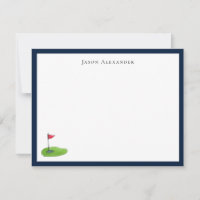 Golfer personalisiert Note Card