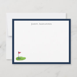 Golfer personalisiert Note Card Dankeskarte