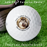 Golfer Personalisiertes Foto Einfach benutzerdefin Golfball<br><div class="desc">Unsere modernen und stilvollen Golfbälle, die Sie nach Ihren Wünschen gestalten können! Diese Golfbälle sind perfekte Golfer-Geschenke, ob für deinen Vater, Opa, Mama oder sogar für deinen wütenden Freund, mit der Möglichkeit, ein Bild von deinem Haustier oder Hund hinzuzufügen. Unsere eigenen Golfbälle werden mit einer einfachen Vorlage erstellt, mit der...</div>