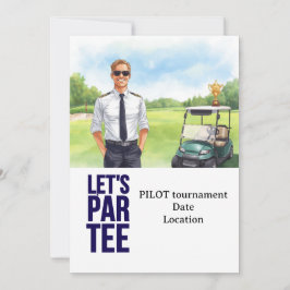 GOLFER Pilot Aviation Industry Golfer  Einladung