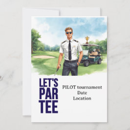 GOLFER Pilot Aviation Industry Golfer  Einladung