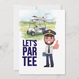 GOLFER Pilot Aviation Industry Golfer  Einladung