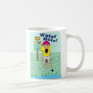 Golfer-Piss-Hose am Wasserloch Kaffeetasse