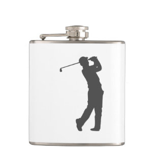 Golfer-Player-Silhouette Flachmann