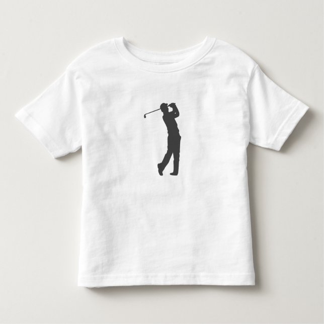 Golfer-Player-Silhouette Kleinkind T-shirt (Vorderseite)