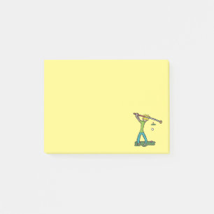 Golfer Post-it Klebezettel