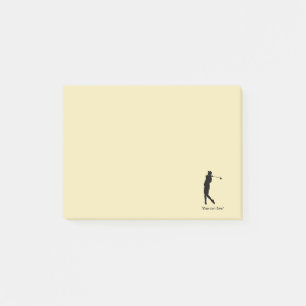 Golfer Post-it Klebezettel