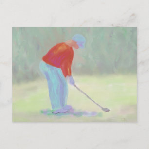 Golfer, Postkarte