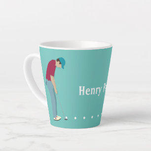 Golfer Putting Kaffee Tasse