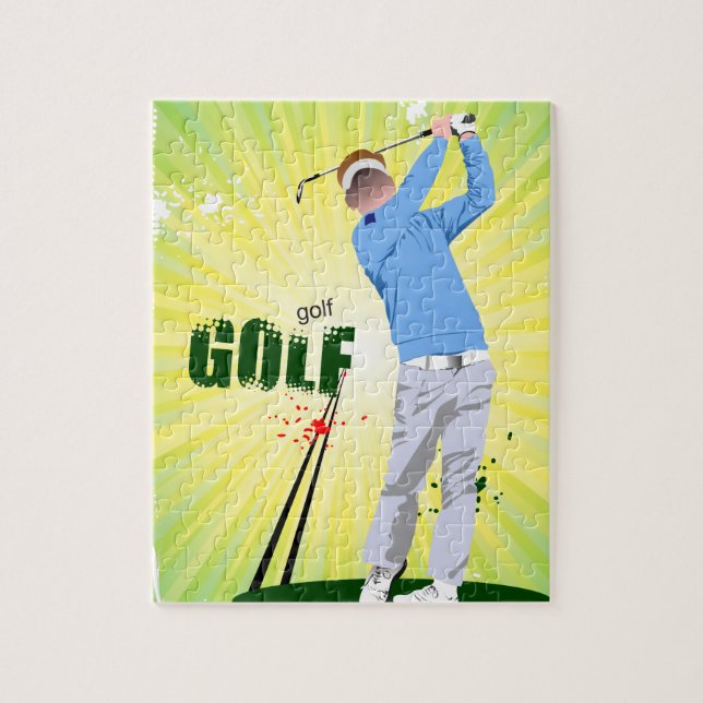 Golfer-Puzzle mit Golfer Puzzle (Vertikal)