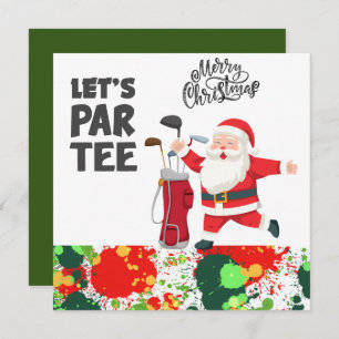 Golfer Santa Claus mit Golf Bag Gelassen par T-Shi