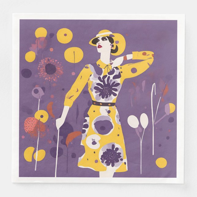 Golfer - Set von 50 Serviette (Vorderseite)