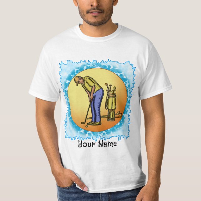 Golfer Sun Man T-Shirt (Vorderseite)