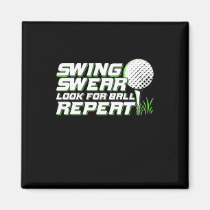 Golfer Swing Sweet suchen nach Ball Magnet