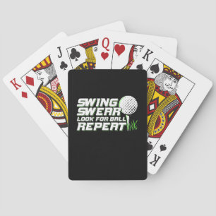 Golfer Swing Sweet suchen nach Ball Spielkarten