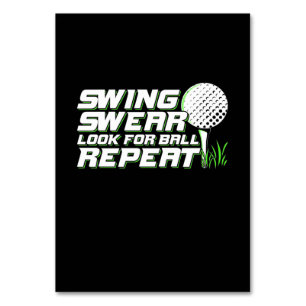 Golfer Swing Sweet suchen nach Ball Tischnummer