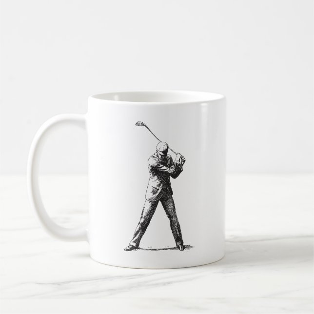 Golfer-Tasse Kaffeetasse (Links)