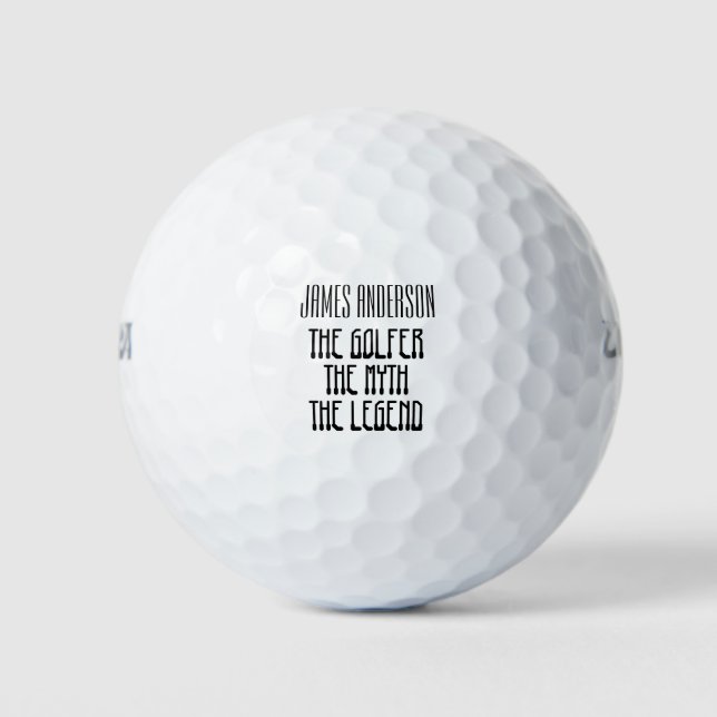 Golfer, The Myth , The Legend ,Funny  Golfball (Vorderseite)